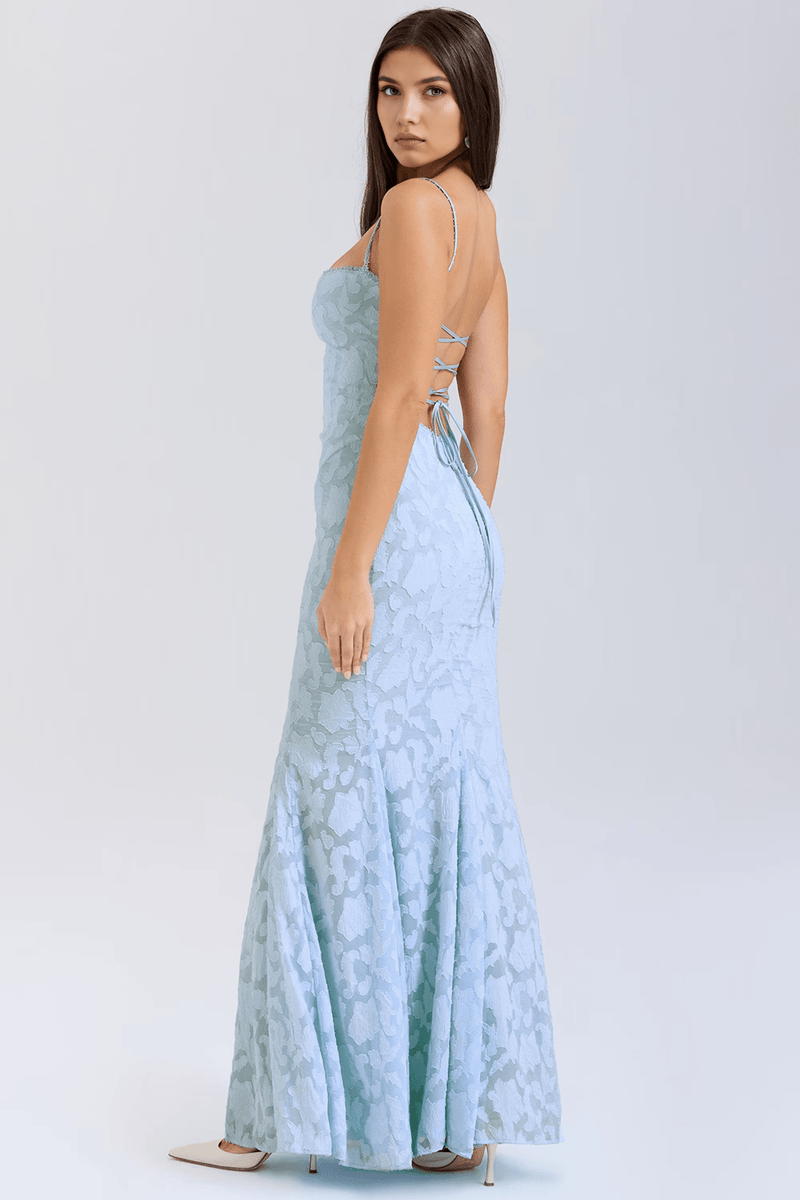 Abito Lungo Bustier Azzurro Elegante – Alisia per Matrimoni & Eventi 2025 TIAMUSE Abito GLAM