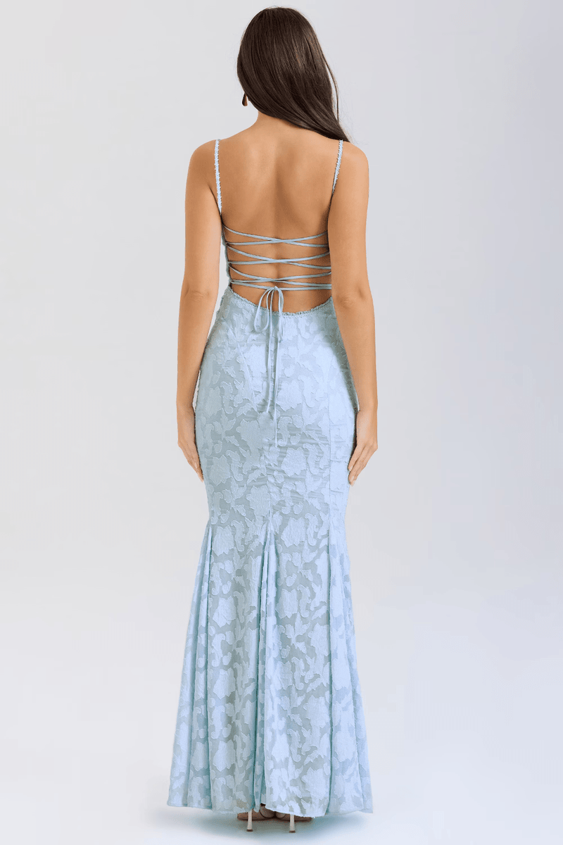 Abito Lungo Bustier Azzurro Elegante – Alisia per Matrimoni & Eventi 2025 TIAMUSE Abito GLAM