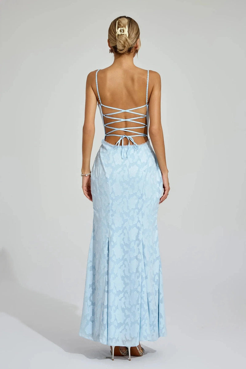 Abito Lungo Bustier Blu Elegante – Amelia per Matrimoni & Eventi 2025 TIAMUSE Abito GLAM