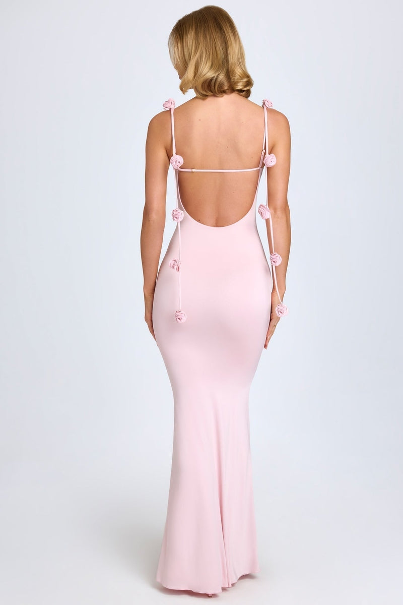 Abito da Donna Elegante con Spalline Floreali | Alessia Vestito Lungo per Eventi TIAMUSE Abito Vestito