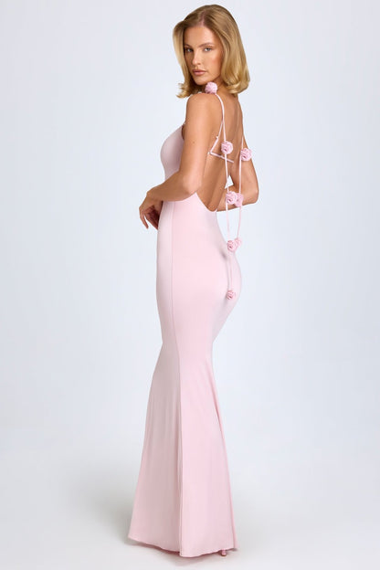 Abito da Donna Elegante con Spalline Floreali | Alessia Vestito Lungo per Eventi TIAMUSE Abito Vestito
