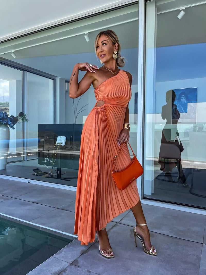Abito da occasione con linea fluida – Glamour e leggerezza in ogni dettaglio TIAMUSE Abito GLAM