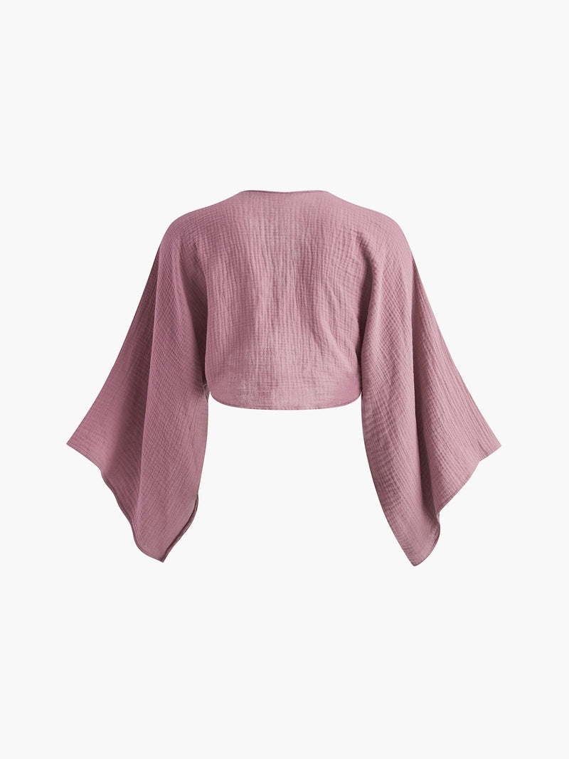 Anna Blusa in Cotone Traspirante con Scollo a V – Stile e Comfort TIAMUSE Blouses Women