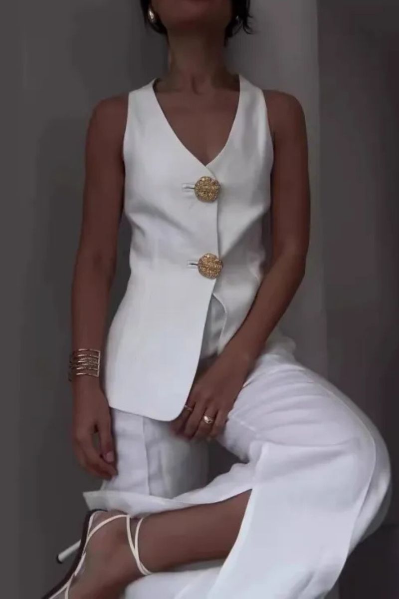 Annina Completo Gilet e Pantaloni | Set Elegante Due Pezzi 2025 TIAMUSE Completo
