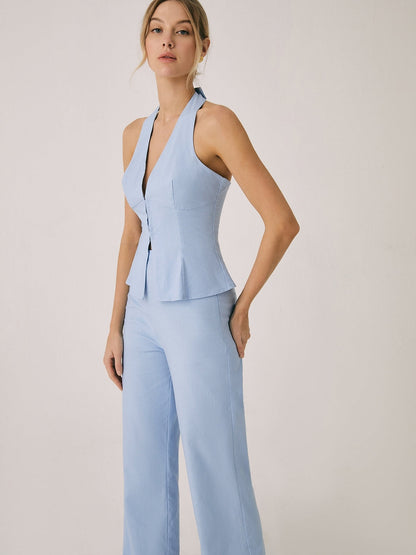 Antonella Set di Pantaloni Dritti Donna | Completo Elegante e Sartoriale per Occasioni Formali e Casual TIAMUSE Set di Pantaloni