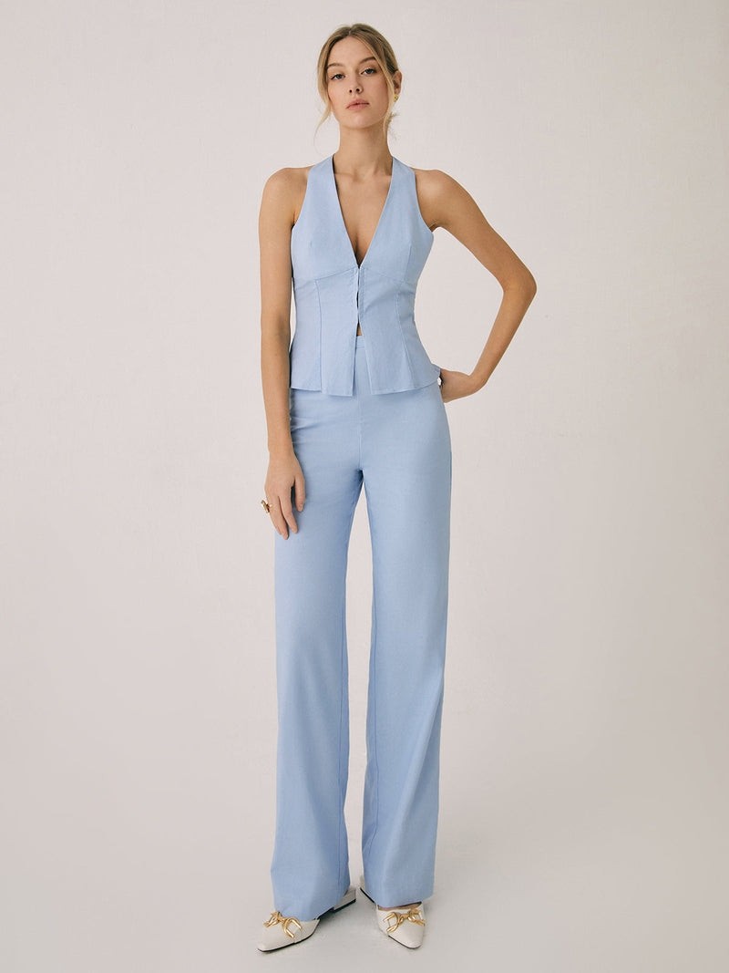 Antonella Set di Pantaloni Dritti Donna | Completo Elegante e Sartoriale per Occasioni Formali e Casual TIAMUSE Set di Pantaloni