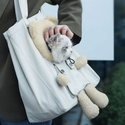 Borsa da viaggio portatile e traspirante per cani e gatti | Borsa da trasporto designer Alnas