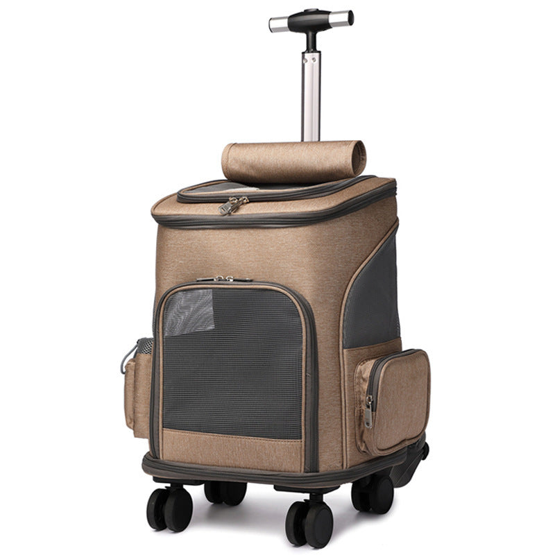 Zaino Trolley per Animali Domestici a Capsule Spaziali Pieghevole e Portatile | Lysar