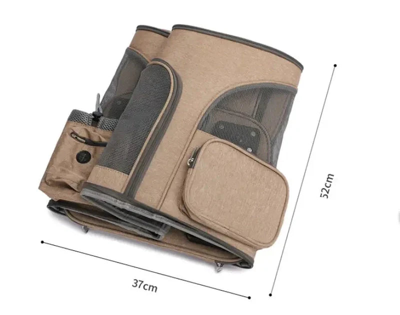 Zaino Trolley per Animali Domestici a Capsule Spaziali Pieghevole e Portatile | Lysar