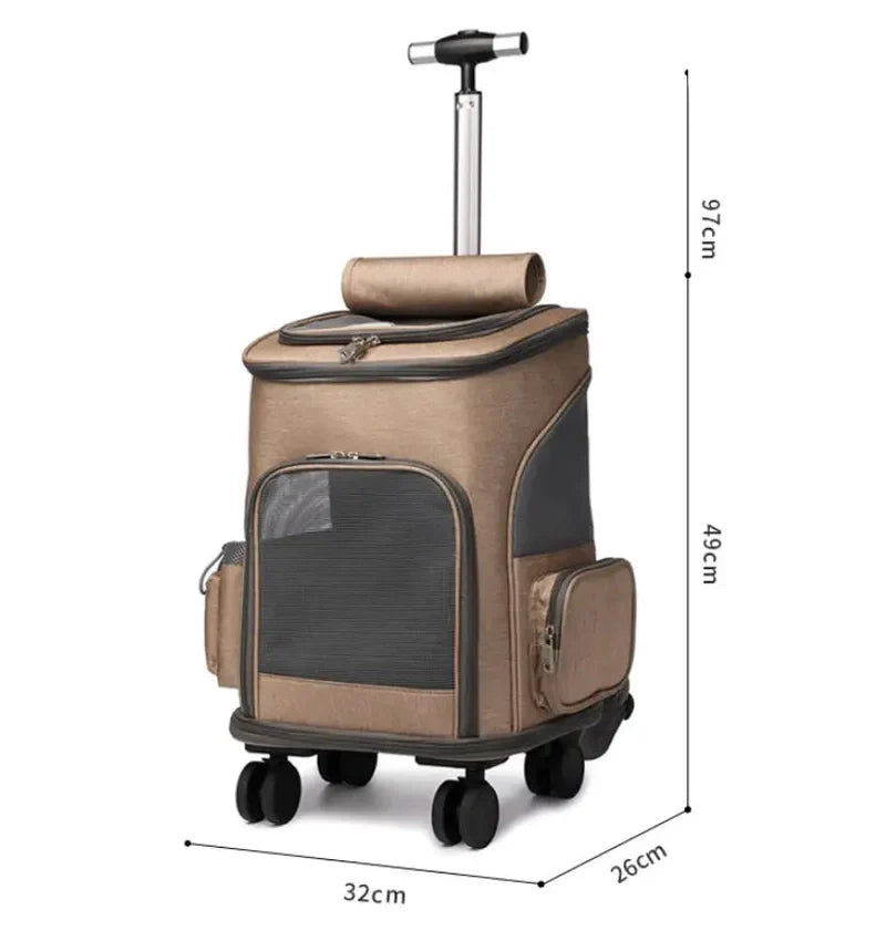 Zaino Trolley per Animali Domestici a Capsule Spaziali Pieghevole e Portatile | Lysar