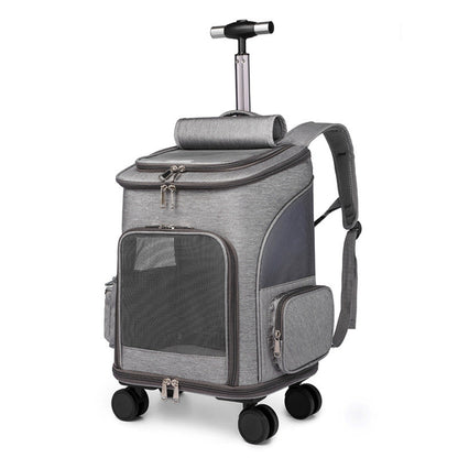 Zaino Trolley per Animali Domestici a Capsule Spaziali Pieghevole e Portatile | Lysar