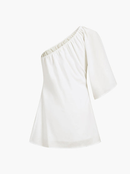 Bianca Abito Casual Traspirante Cotone-Lino – Ideale per Giornate Estive TIAMUSE Dresses