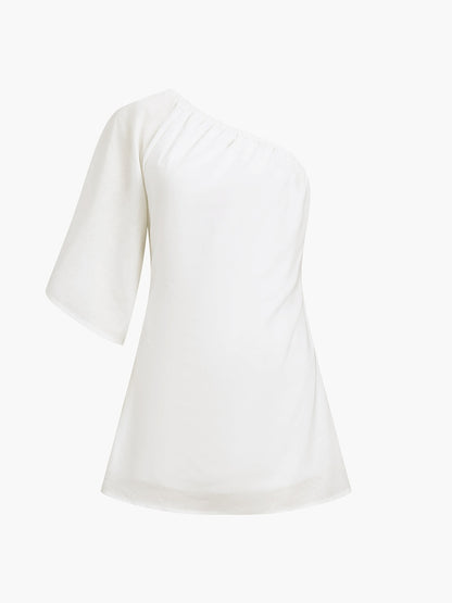 Bianca Abito Casual Traspirante Cotone-Lino – Ideale per Giornate Estive TIAMUSE Dresses