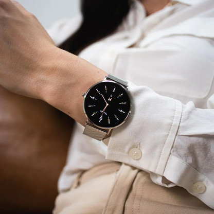 Smartwatch Donna | Monitoraggio Frequenza Cardiaca, Sonno e Passi | Eleganzia