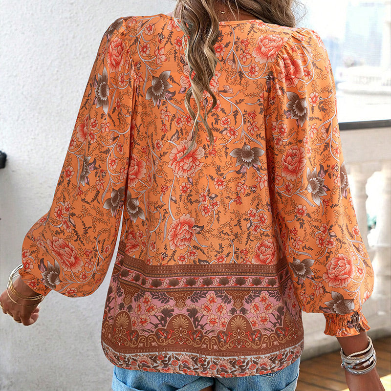 Blusa Floreale Donna con Taglio Ampio e Tessuto Leggero per l’Estate TIAMUSE Women's blouses