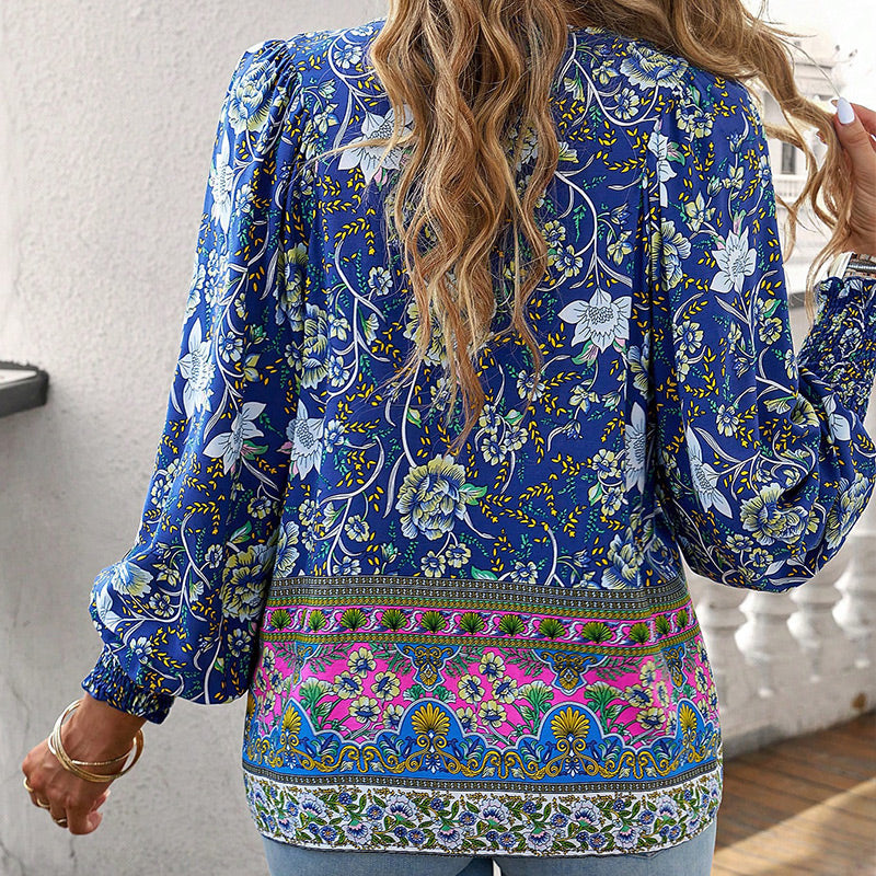 Blusa Floreale Donna con Taglio Ampio e Tessuto Leggero per l’Estate TIAMUSE Women's blouses