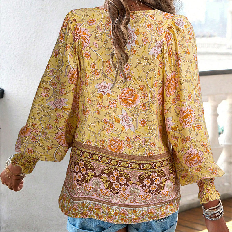 Blusa Floreale Donna con Taglio Ampio e Tessuto Leggero per l’Estate TIAMUSE Women's blouses