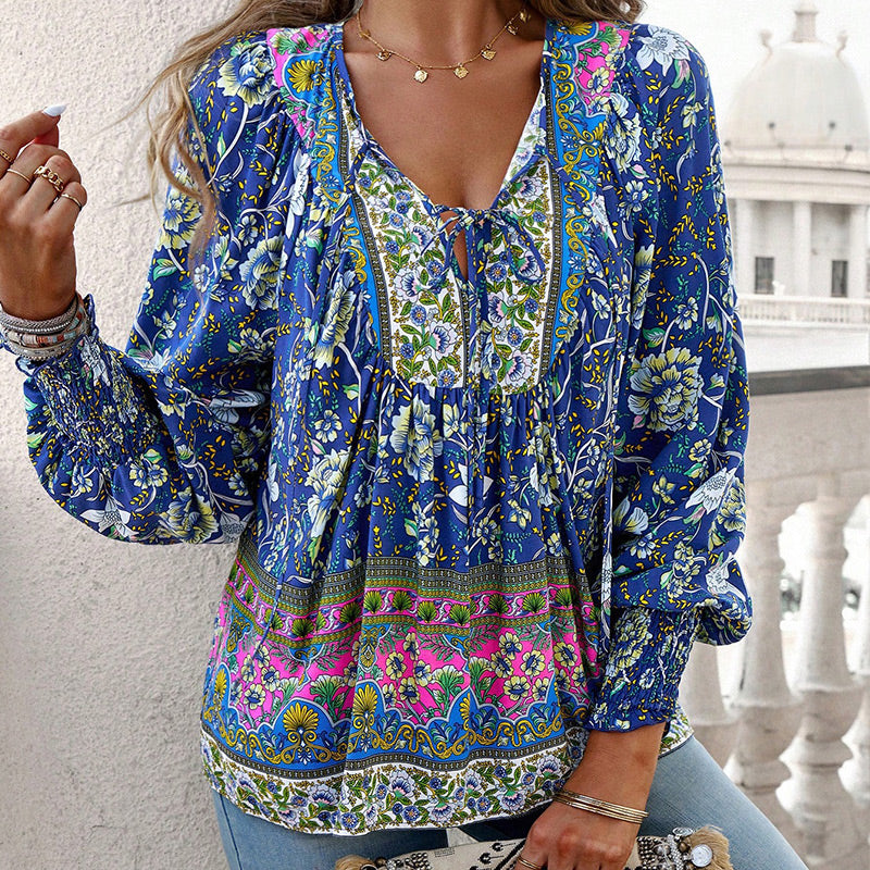 Blusa Floreale Donna con Taglio Ampio e Tessuto Leggero per l’Estate TIAMUSE Women's blouses