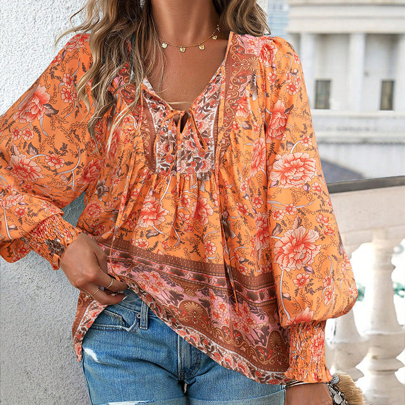 Blusa Floreale Donna con Taglio Ampio e Tessuto Leggero per l’Estate TIAMUSE Women's blouses