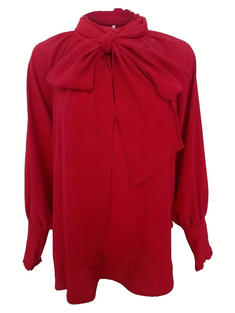 Blusa di Tendenza Riali | Camicia Donna Elegante con Fiocco e Maniche a Sbuffo per Primavera-Estate TIAMUSE Shirts