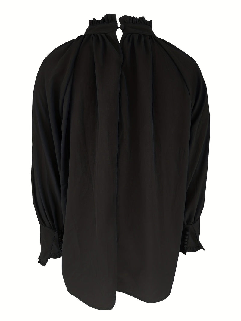 Blusa di Tendenza Riali | Camicia Donna Elegante con Fiocco e Maniche a Sbuffo per Primavera-Estate TIAMUSE Shirts