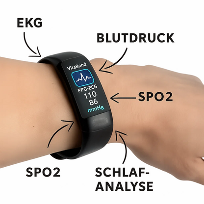 Braccialetto intelligente per la salute con EKG e analisi del sonno | LifeBand TIAMUSE Gadgets