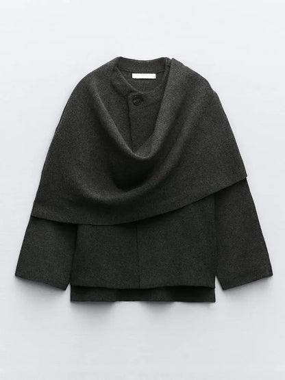 Cappotto Donna con Sciarpa Integrata | Stile Elegante per Autunno TIAMUSE November