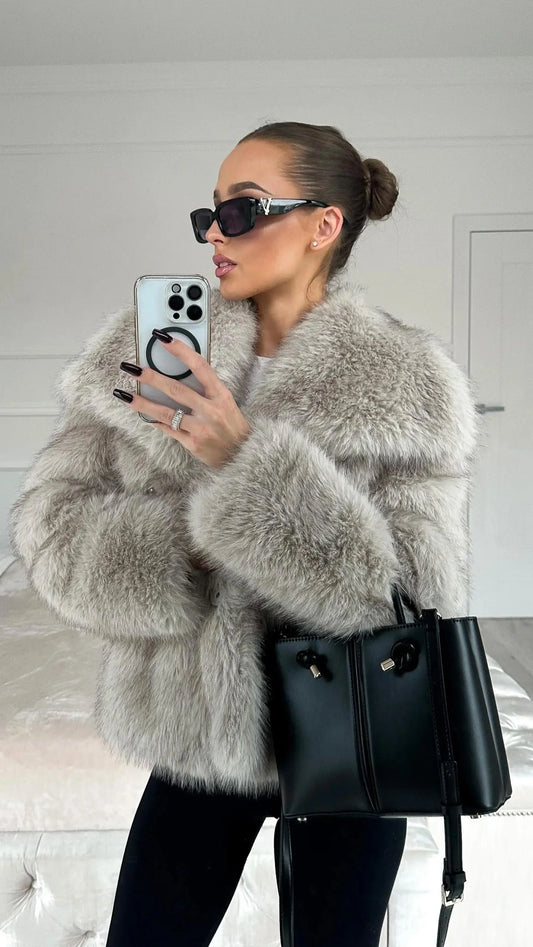 Cappotto Donna in Finta Pelliccia | Caldo e Sofisticato per Autunno Inverno TIAMUSE Outwear