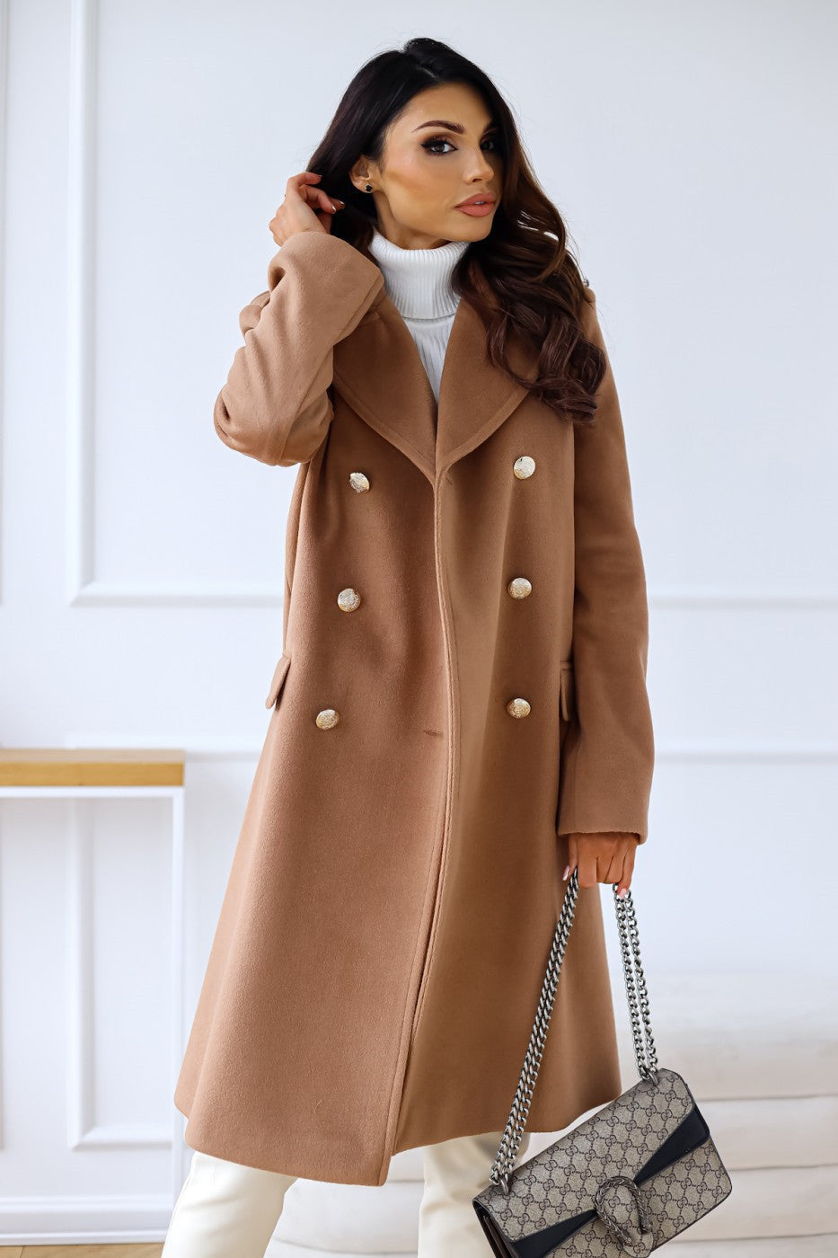 Cappotto Doppiopetto da Donna Elegante | Perfetto per Ufficio e Giornate Invernali TIAMUSE Outwear