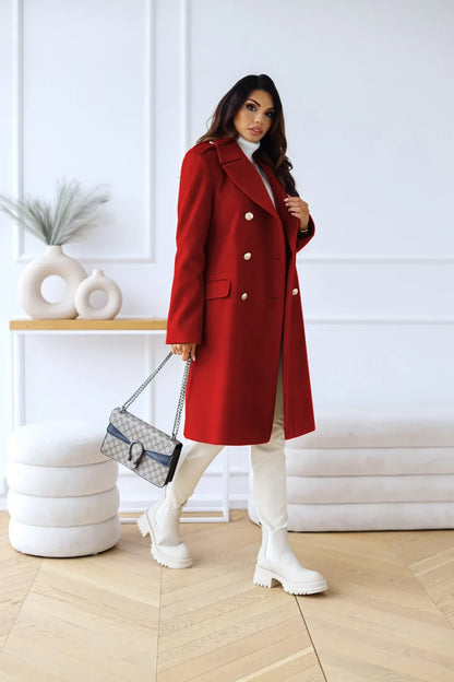 Cappotto Doppiopetto da Donna Elegante | Perfetto per Ufficio e Giornate Invernali TIAMUSE Outwear