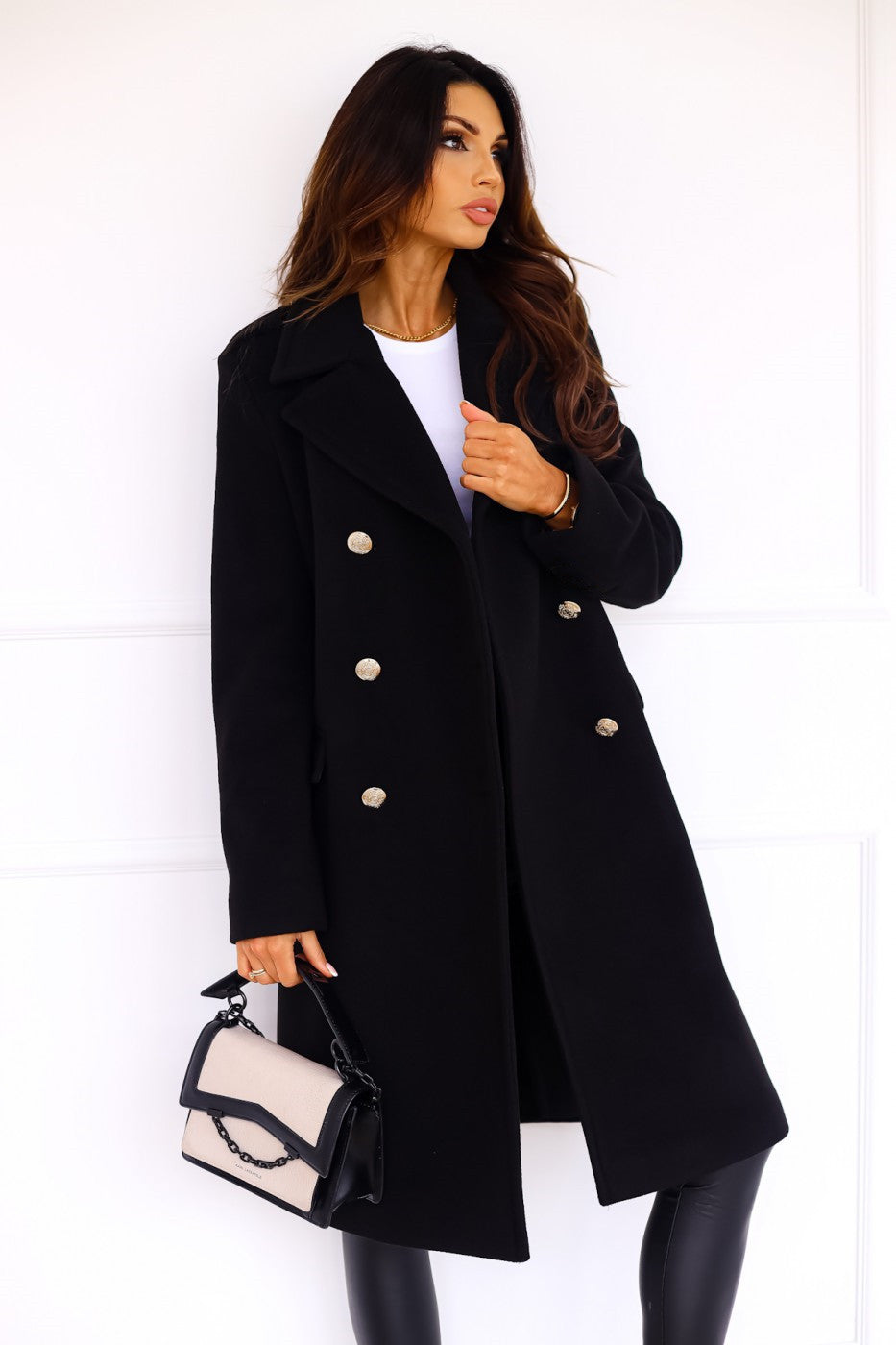 Cappotto Doppiopetto da Donna Elegante | Perfetto per Ufficio e Giornate Invernali TIAMUSE Outwear