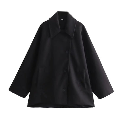 Cappotto Invernale Oversize Accogliente per Donna con Maniche Lunghe Calde TIAMUSE Outwear