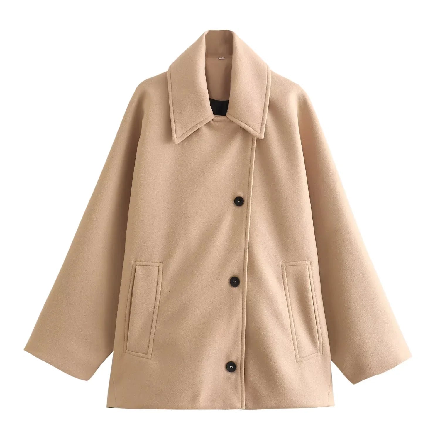 Cappotto Invernale Oversize Accogliente per Donna con Maniche Lunghe Calde TIAMUSE Outwear