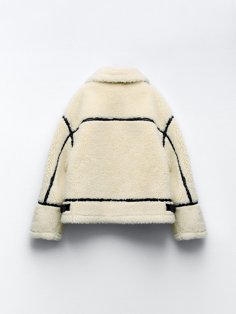 Cappotto Teddy Donna Beige | Giacca Calda e Morbida Moda Autunno Inverno TIAMUSE November