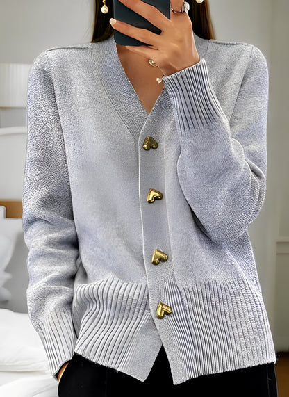 Cardigan Aurora Donna Invernale con Bottoni d’Amore | Moda Autunno Inverno TIAMUSE