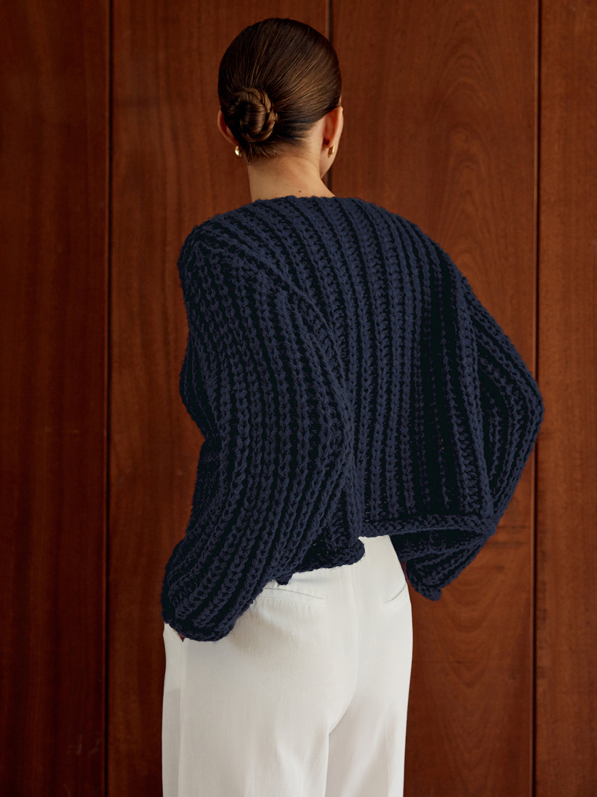 Cardigan Caldo Donna con Bottoni | Maglia Spessa Trend Moda Donna 2025 TIAMUSE