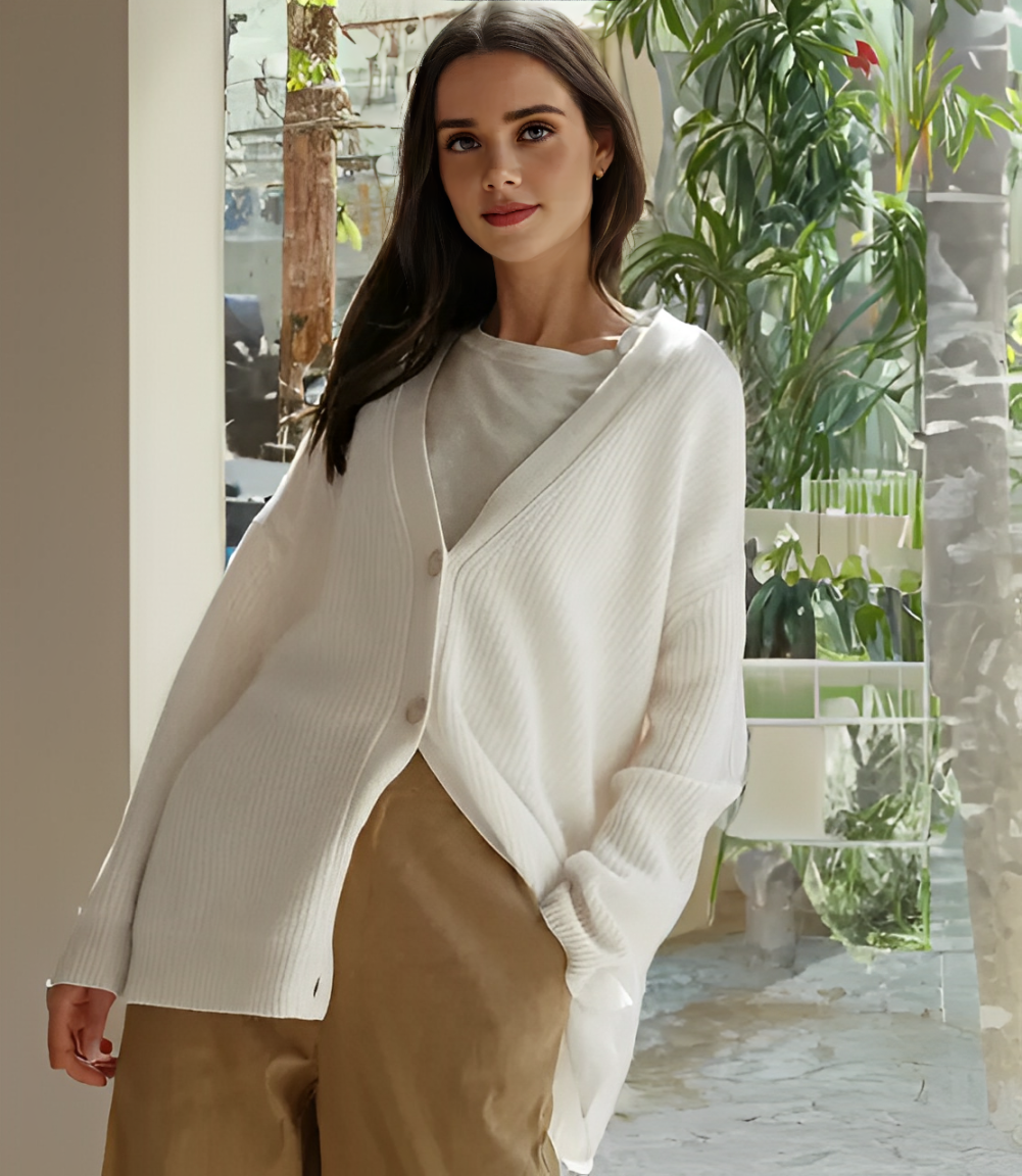 Cardigan Donna Oversize Elegante | Moda Autunno-Inverno 2025 TIAMUSE