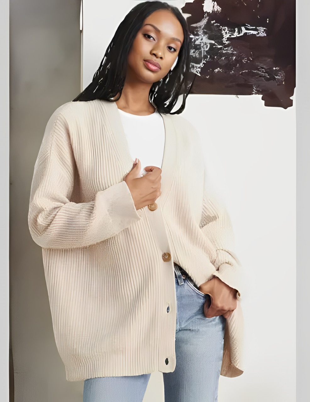 Cardigan Donna Oversize Elegante | Moda Autunno-Inverno 2025 TIAMUSE