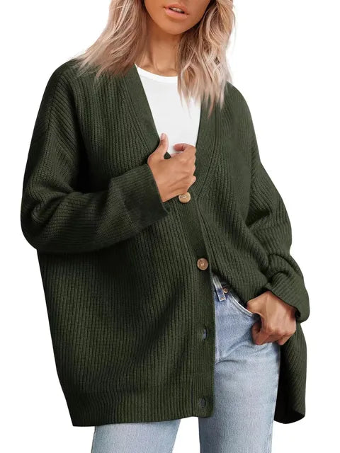 Cardigan Donna Oversize Elegante | Moda Autunno-Inverno 2025 TIAMUSE