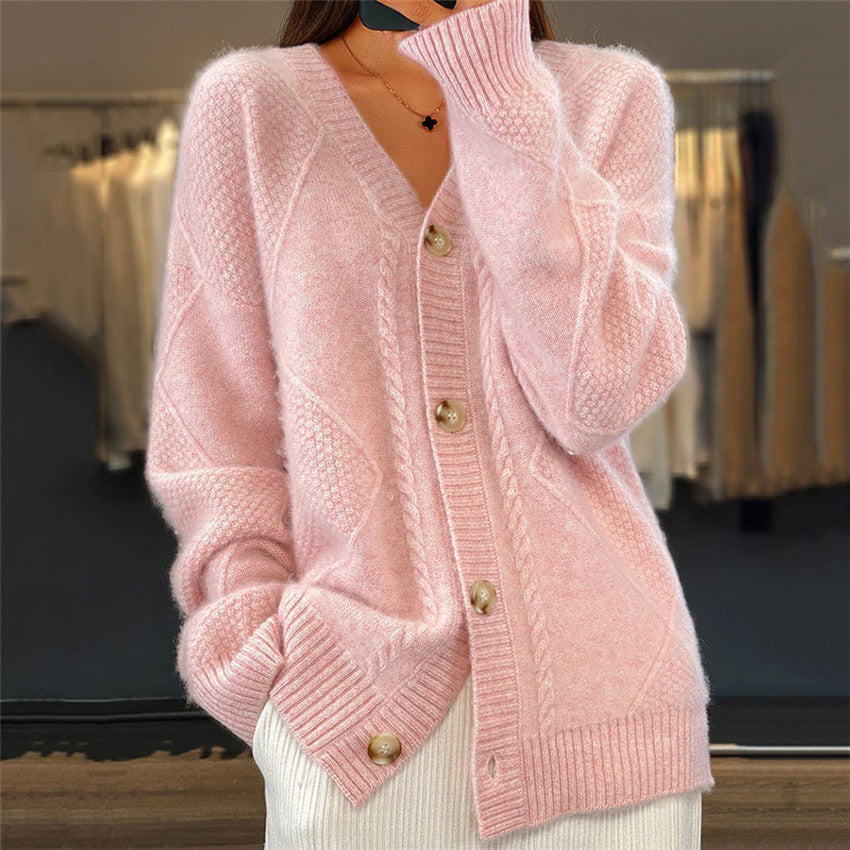 Cardigan Versatile Donna Elegante | Moda Autunno-Inverno Broccato Jocelin TIAMUSE