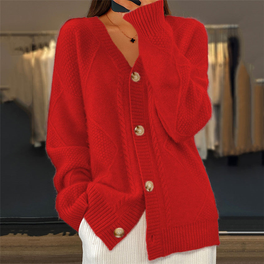Cardigan Versatile Donna Elegante | Moda Autunno-Inverno Broccato Jocelin TIAMUSE