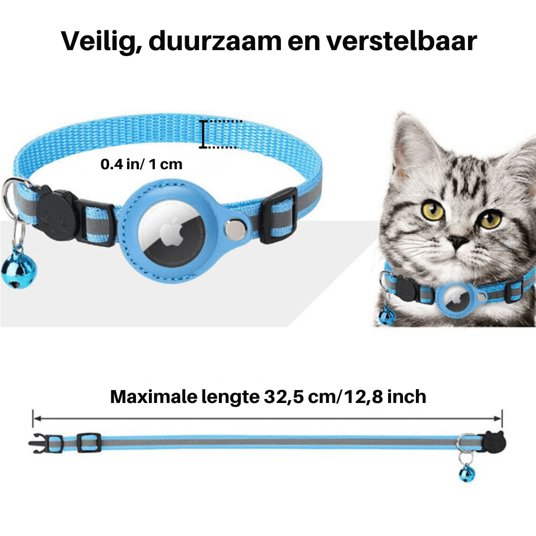 Collare per gatti con supporto per GPS e chiusura di sicurezza | TrackMeow TIAMUSE Gadgets