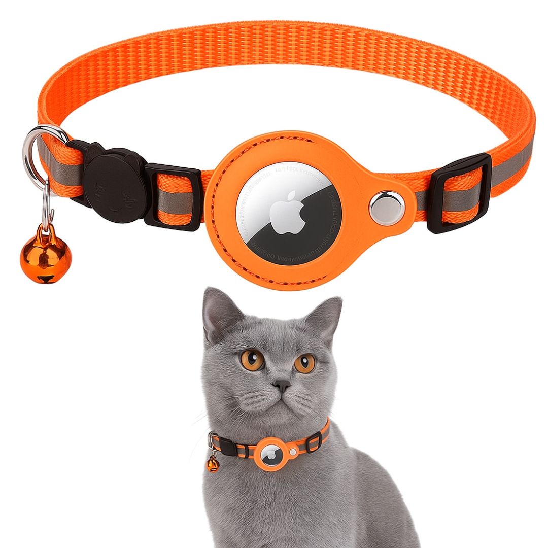 Collare per gatti con supporto per GPS e chiusura di sicurezza | TrackMeow TIAMUSE Gadgets
