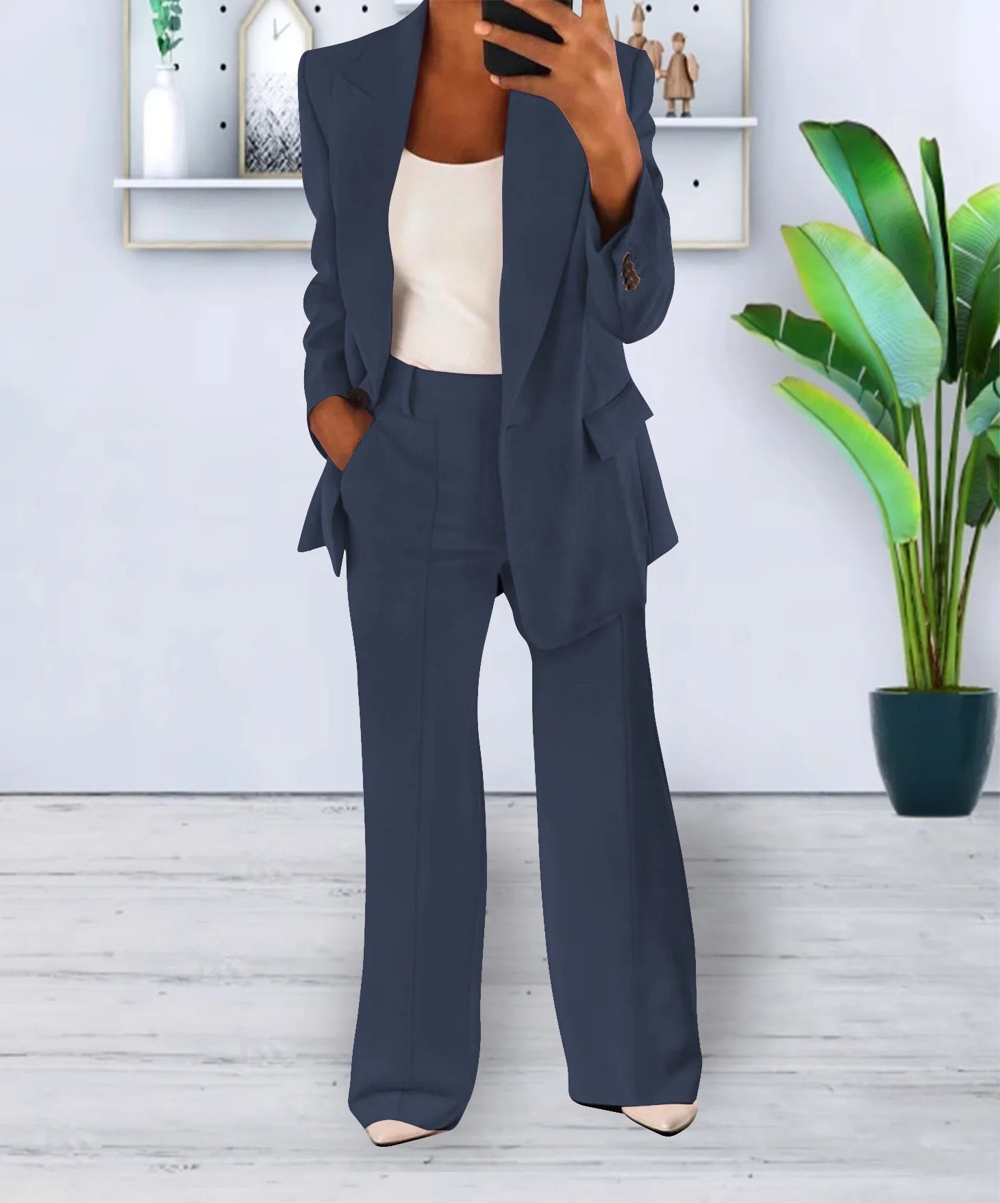 Completo Donna con Blazer Oversize e Pantaloni Eleganti | Moda Autunno Inverno TIAMUSE