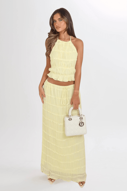 Completo Estivo Donna con Gonna Lunga e Top Regolabil | Sienna TIAMUSE Completo Donna