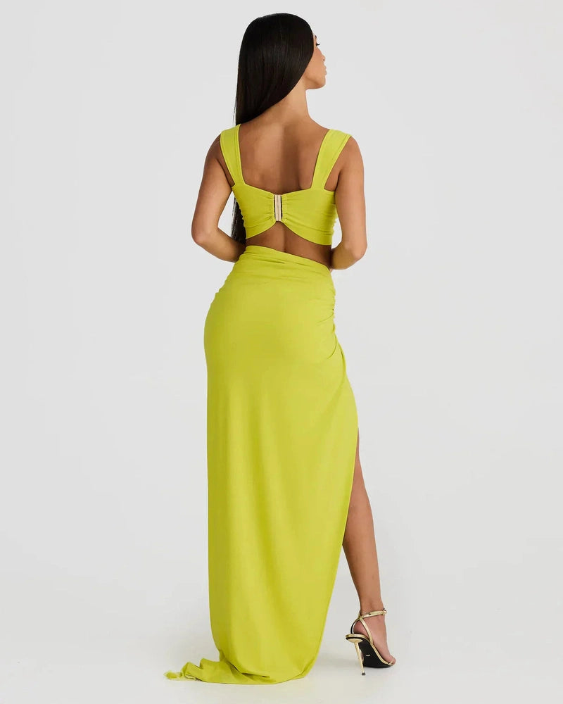 Completo con Gonna Maxi e Cut-Out Audace | Set Estivo Elegante – Larisa TIAMUSE Completo