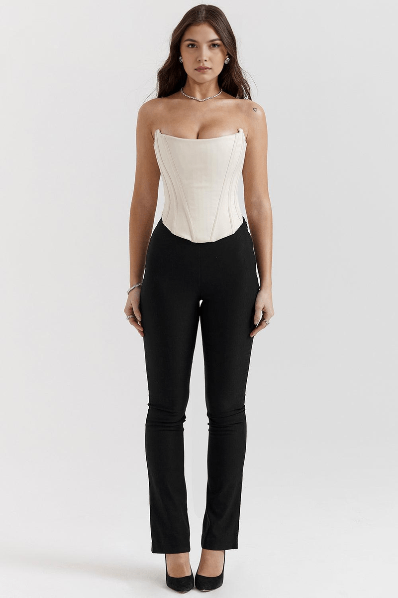 Corsetto da Donna in Bianco Serena | Top Modellante per Appuntamenti e Eventi Eleganti TIAMUSE Corsetto