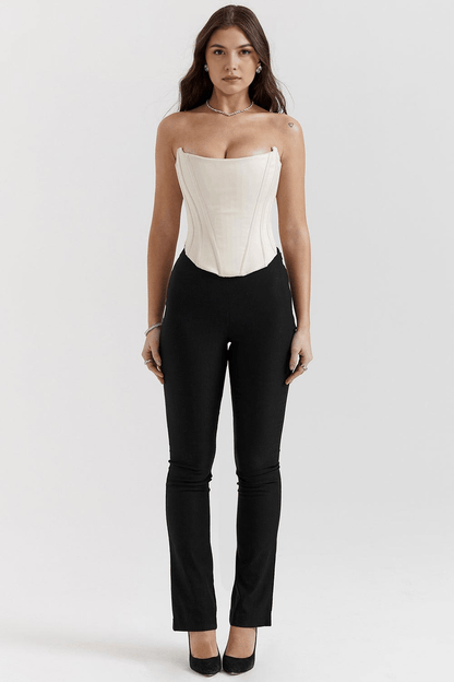 Corsetto da Donna in Bianco Serena | Top Modellante per Appuntamenti e Eventi Eleganti TIAMUSE Corsetto