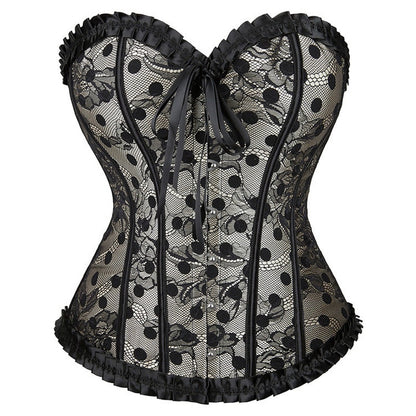 Corsetto in Rete a Vita per Donna | Elegante Corsetto Nero - Gloria TIAMUSE Corsetto