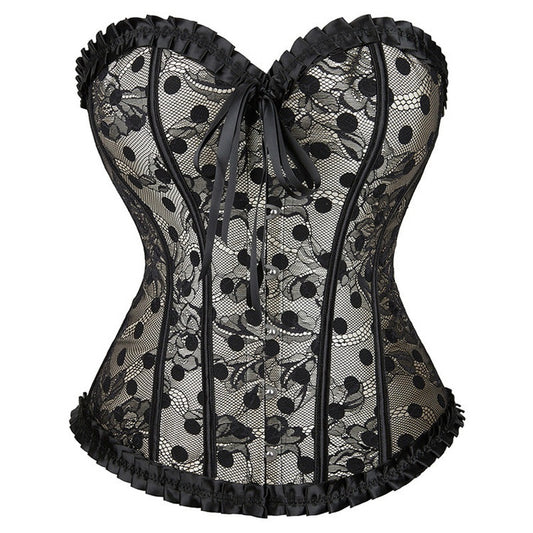Corsetto in Rete a Vita per Donna | Elegante Corsetto Nero - Gloria TIAMUSE Corsetto
